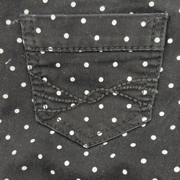 Urban Star Black/White Polka Dot Cotton Pants adjustable waist Girls size 4 - Picture 4 of 9
